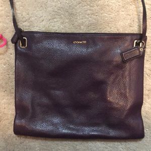 Coach Plum purple shoulder/crossbody purse